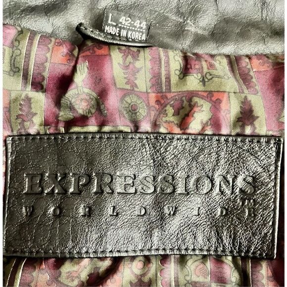 Expressions Worldwide Men’s Leather Jacket / SZ: XL (42-44) - Picture 5 of 7